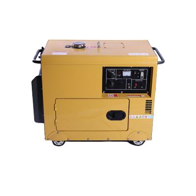 China 5KW Air Cooled Soundproof Easy Motion Inverter Generator WX6600E Reasonable Price Diesel 50HZ TYPE F for sale