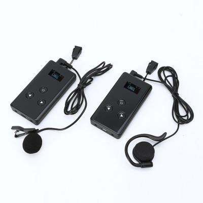 China simultaneous 2 trasmitters tour guide wireless sound system interpretation system for sale