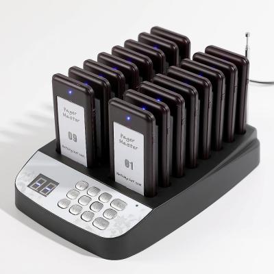 China Easy Operation Logo Printing Restaurant Pager Free Wireless Calling System For Restaurant Church Queue for sale