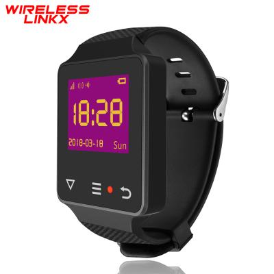 China Waiter Buzzing Digital Wristband Wireless Waterproof Wrist Watch Caseworker Pager BCITY552 for sale