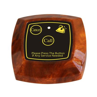 China Restaurant Hotels Hospitals WirelessLinkx APE620 Wireless Calling Server Pagers Restaurant Table Wooden Color Call Bell Button System for sale