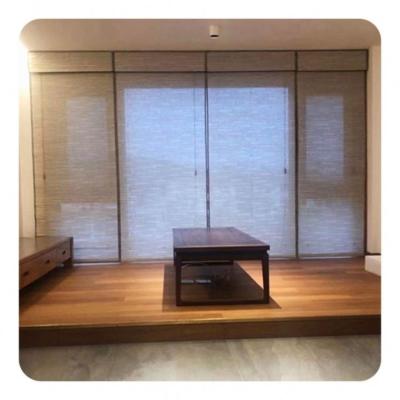 China Factory Supply Natural Material Director Woven Wood Shades for Patio Door for Bedroom for sale