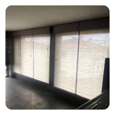 China Natural Hardware China Manufacture Woven Wood Shades Outside Molding For Home Office Cafe for sale