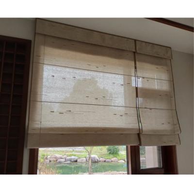 China Factory Supply Woven Wood Roller Natural Material Shades for Bedroom for sale