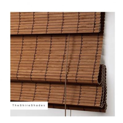 China Outdoor Natural Material 100% Natural Grass Woven Wood Matchsticks Bamboo Lampshade For Home Decoration for sale