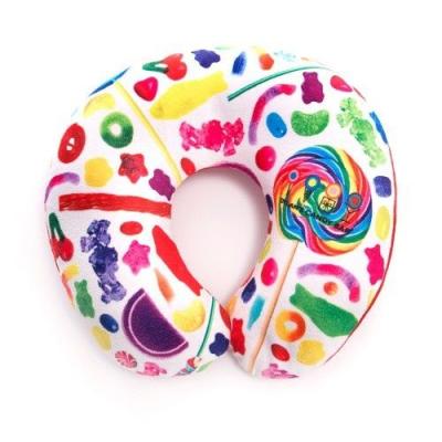 China Different Polyester Fashion U Shape Memory Foam Airplane Travel Neck Pillow for sale