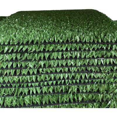 China Landscaping Green Artificial Potting Grass Wall India Market 10mm 15mm 63000 Density for sale