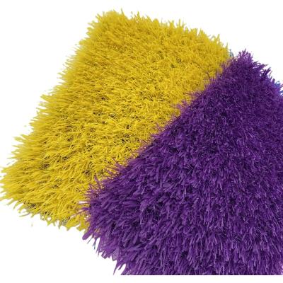 China Sports Hunt Colorful 30mm Artificial Grass Grass For School Garden Kindergarten Decorative Rainbow Grass for sale