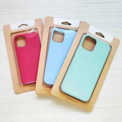 China Recyclable Custom Kraft Paper Box for Phone Case Custom Kraft Paper Box Phone Case Packaging for Protective cases for sale