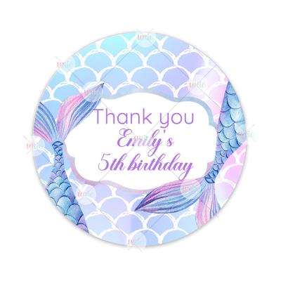 China Waterproof Custom Personalized Adhesive Labels for Baby Children Birthday Gift Plastic Box Birthday Decoration Label Stickers for sale