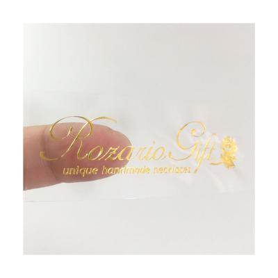 China Waterproof/Heat Resistance Custom Gold Foil Label Sticker for Luxury Merchandise, Jewelry Gift Package Box Adhesive Label for sale