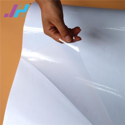 China Outdoor Advertising Digital Printing Transparent Self Adhesive Vinyl Film For Logo Signs for sale