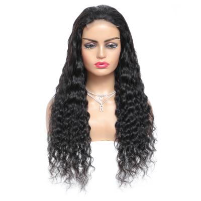 China Wholesale 100% Italian Natural Wave Indian Cuticle Aligned Hair Wave Nature Color Loose Front Lace Wig for sale