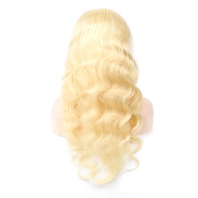 China 100% Blonde 613 Lace Front Human Hair Wigs Honey Blonde HD Body Wave Hair Wig 613 For White Women for sale