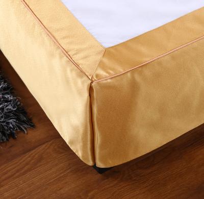 China Energy Store Supplier Backup Quality Fitted Hotel Bed Skirt Bedspread for sale