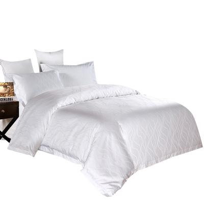 China Nondisposable Water Ripple Jacquard Bedding Set Sheets Are Used By Hotels for sale