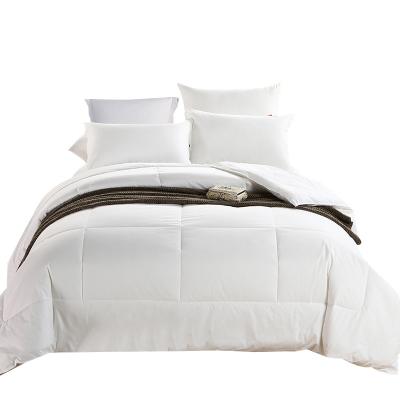 China Wholesale Classic Velvet Classic Pure Superfine Fiber Feather Filling Fabric Cotton Comforter Hotel Quilt Pure White Core for sale