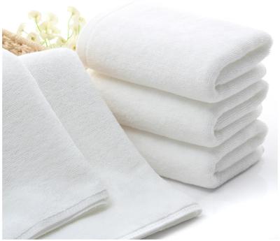 China Wholesale High Quality Recycled QUICK DRY Cotton Hotel Plain White Face Towel for sale