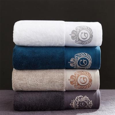 China Wholesale High Quality Recycled Compressed Hotel Plain Color Cotton Face Towels Embroiderable White Logo for sale