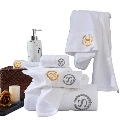 China QUICK DRY High Grade Cotton Hotel Towel Embroidery Logo for sale