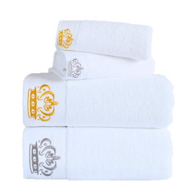 China Viable Pure White Towel Hotel Hotel Special Cotton Padded Steam Pedicure Steam Sweat Bath Towel Beauty Salon Towel Set for sale