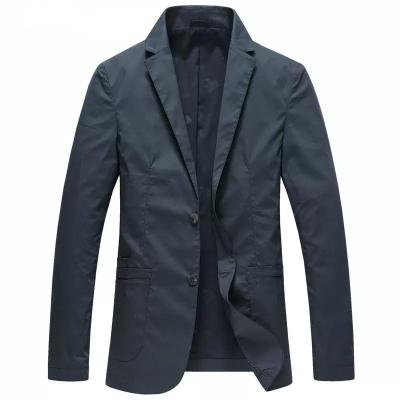 China MTM Breathable Announced Slim Suit Custom Korean Version Of Single Breasted Casual Men's Dark Blue Suit Small Suit Jacket for sale