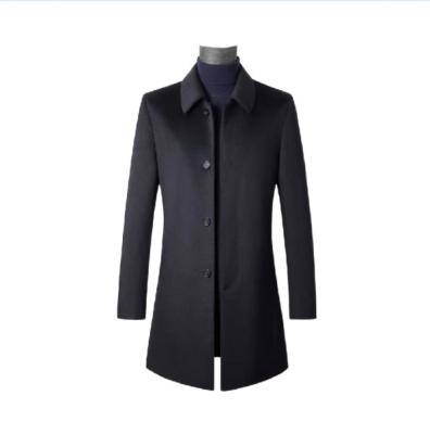 China Mid Length Mens Overcoat Cashmere Winter MTM Wool Coat Men High End Custom Made SingleBreasted Business Waterproof Middle Ages Double Sided for sale