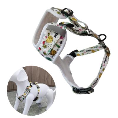 China Wholesale Custom Padded Printed Hot Sale Pet Harness Outdoor Reflective Reversible Dog Harness for sale