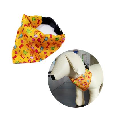 China High Quality Stocked Dog Bandana Triangle Bandana Scarf Pet Bandana Print Logo for sale