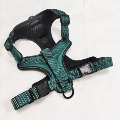 China Fashion Design Reflective Safe Wear Reversible Neoprene Luxury Pet Tracking Dog Harness for sale