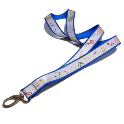 China Reflective Strap In Lanyards Concert Propaganda Badge Blue Polyester And Custom Printed Reflective Lanyard for sale