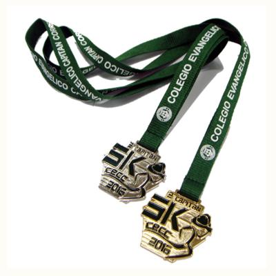 China Custom Souvenir Gift Trophy Badges Awards Rope Bridle Medal Neck Straps for sale