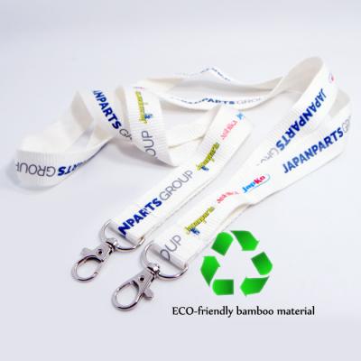 China Logo Neck Strap Woven Pet Eco Friendly Eco Friendly Recycled Printing Recycled Bamboo Lanyard for sale