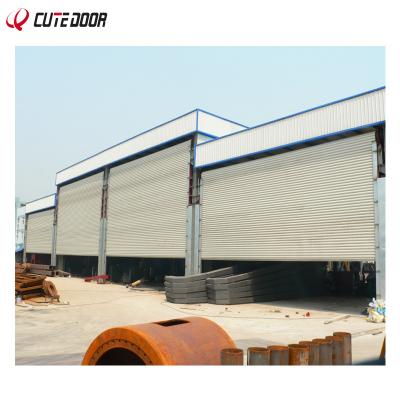 China Waterproof Electric Rapid Industrial Aluminum Roller Shutter Door for sale