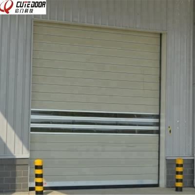 China Water tightnessâ ‰ ¤ 1.5w Thermal Insulation Tough High Speed ​​Fast Metal Roll Up Garage Door for sale