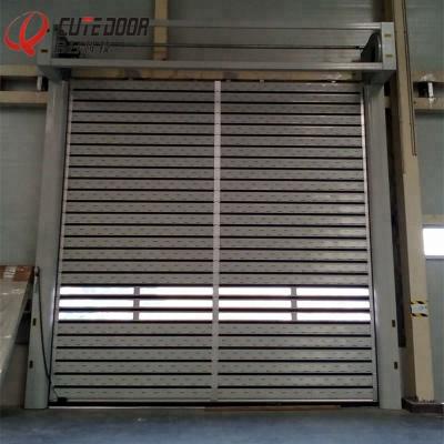 China Soundproof Insulated Metal Steel High Speed ​​Spiral Windproof Quick Roll Up Security Door for sale