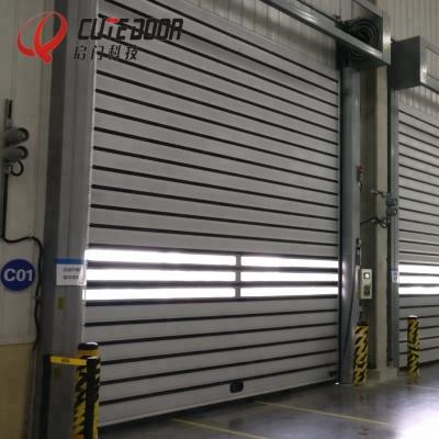 China Water tightnessâ ‰ ¤ 1.5w Industrial Hard Aluminum Fast Rolled High Speed ​​Spiral Door for sale