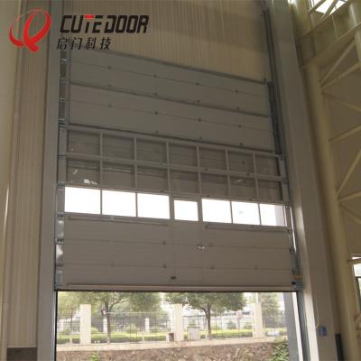 China High Efficiency Modern Aluminum Extrusion Modern Automatic Industrial Sectional Overhead Door for sale