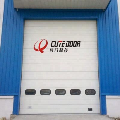 China Security Windproof Motorized Aluminum Automatic Modern Sectional Industrial Overhead Door for sale