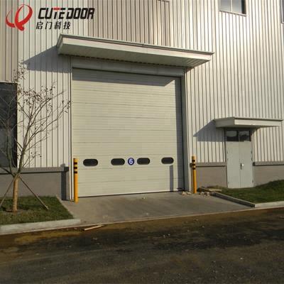 China Industrial Automatic Industrial Warehouse Garage Steel Double Overhead Sectional Door for sale