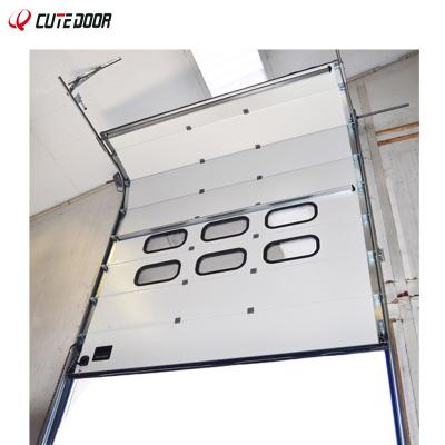 China Heat Insulation Factory Outside Industrial Sectional Sliding Garage Door for sale