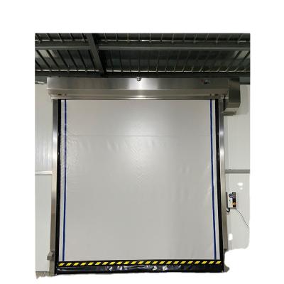 China Industrial PVC Waterproof Curtain High Speed ​​Room Cleaning Roller Shutter Door for sale