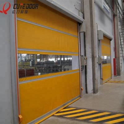 China Waterproof High Quality PVC Fabric Electric High Speed ​​Roll Up Speedy Shutter Door for sale