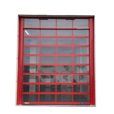 China Waterproof Factory Many True Case In China Commercial Transparencies Sectional Doors for sale