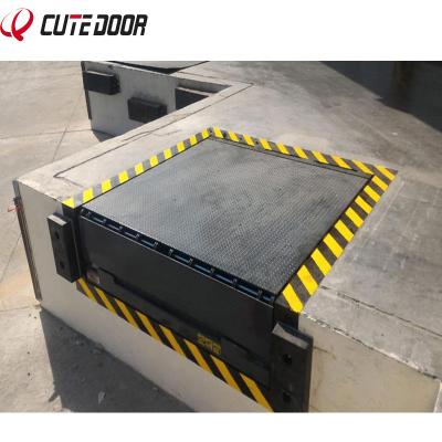 China Warehouse factory sale 6t/8t/10t logistics warehouse loading dock hydraulic leveler for sale