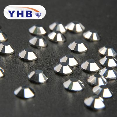 China Flatback YHB China Factory Glass Hot-fix Flat Back Rhinestone Labrador For Nail Art for sale