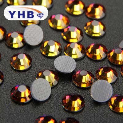 China Crystal rhinestone rhinestone clothing decoration accessories flatback rhinestone glass excellent quality for sale