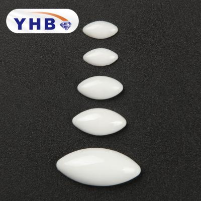 China Hot Fix Crystal Loose Oval Rhinestones Wholesale Fancy Pearl Flatback Ceramic Rhinestone for sale