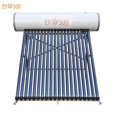 China Outdoor high quality 200L 20tubes pressured solar water heater en venta