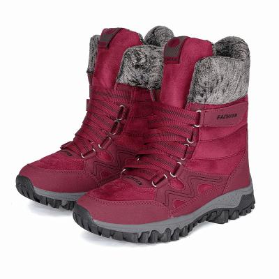 China 2021 New Design Round Snow Boot For Women Big Size Boots For Lady With High Quality for sale